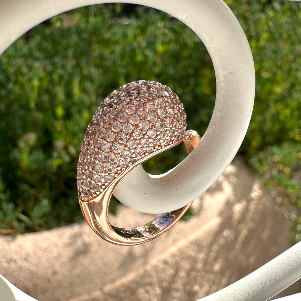 ANELLO DROP CRYSTAL ROSE GOLD